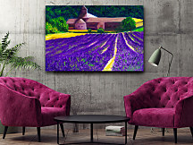 Obraz Maľované levanduľové pole zs1334